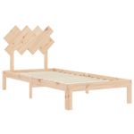 Casa si Gradina - Mobilier - Paturi si accesorii - Paturi - Cadru de pat cu tablie single mic, 90x200 cm, lemn masiv - Infinity.ro