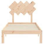 Casa si Gradina - Mobilier - Paturi si accesorii - Paturi - Cadru de pat cu tablie single mic, 90x200 cm, lemn masiv - Infinity.ro