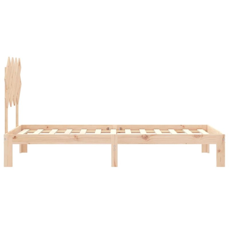 Casa si Gradina - Mobilier - Paturi si accesorii - Paturi - Cadru de pat cu tablie single mic, 90x200 cm, lemn masiv - Infinity.ro