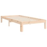 Casa si Gradina - Mobilier - Paturi si accesorii - Paturi - Cadru de pat cu tablie single mic, 90x200 cm, lemn masiv - Infinity.ro
