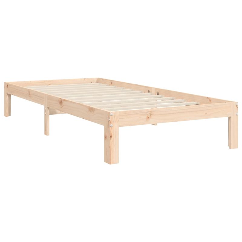 Casa si Gradina - Mobilier - Paturi si accesorii - Paturi - Cadru de pat cu tablie single mic, 90x200 cm, lemn masiv - Infinity.ro
