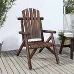 Casa si Gradina - Gradina si terasa - Mobilier exterior - Canapele si fotolii gradina - Scaun de gradina, 68x86x103 cm, lemn masiv de molid, maro închis - Infinity.ro