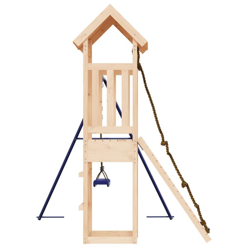 Jucarii, Copii si Bebe - Jucarii si jocuri - Jucarii de exterior - Spatii de joaca si accesorii - Set de joaca pentru exterior, lemn masiv de pin - Infinity.ro