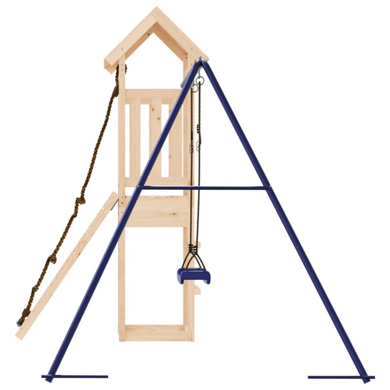 Jucarii, Copii si Bebe - Jucarii si jocuri - Jucarii de exterior - Spatii de joaca si accesorii - Set de joaca pentru exterior, lemn masiv de pin - Infinity.ro
