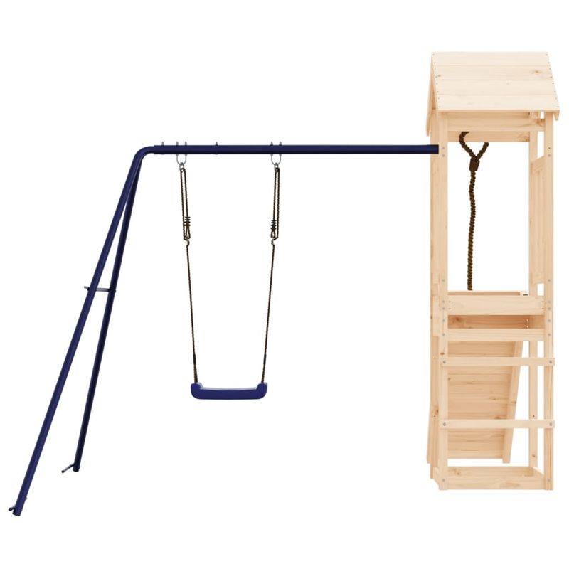 Jucarii, Copii si Bebe - Jucarii si jocuri - Jucarii de exterior - Spatii de joaca si accesorii - Set de joaca pentru exterior, lemn masiv de pin - Infinity.ro