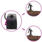 Casa si Gradina - Gradina si terasa - Decoratiuni exterior - Ornamente gradina - Fantana cu pompa, 60x60x94 cm, lemn masiv de brad - Infinity.ro