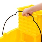 Market - Curatenie si intretinere casa - Produse menaj - Galeti si ligheane - Galeata de mop cu storcator si roti galben 36 L polipropilena - Infinity.ro