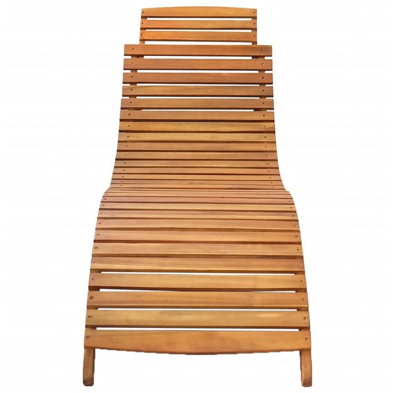 Casa si Gradina - Gradina si terasa - Mobilier exterior - Scaune si sezlonguri gradina - Sezlong, maro, lemn masiv de acacia - Infinity.ro