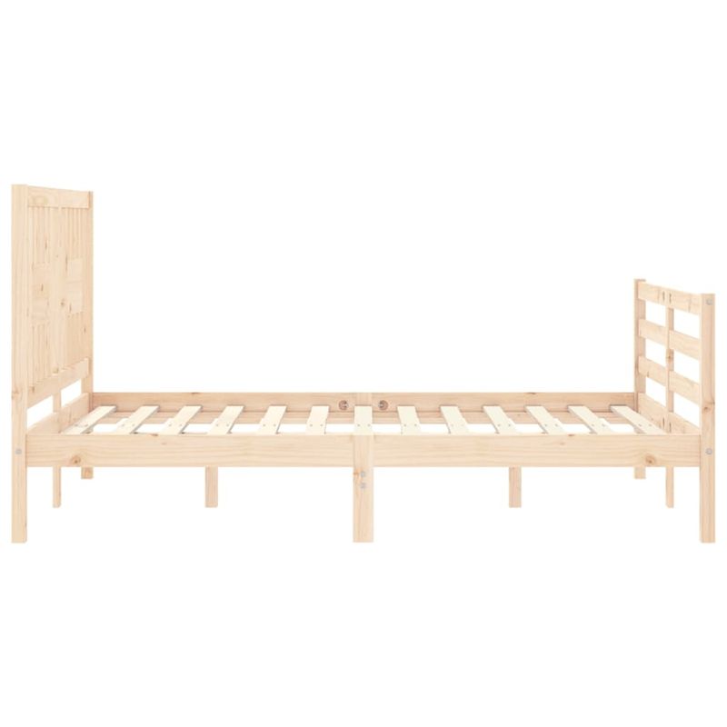 Casa si Gradina - Mobilier - Paturi si accesorii - Paturi - Cadru de pat cu tablie single mic, lemn masiv - Infinity.ro