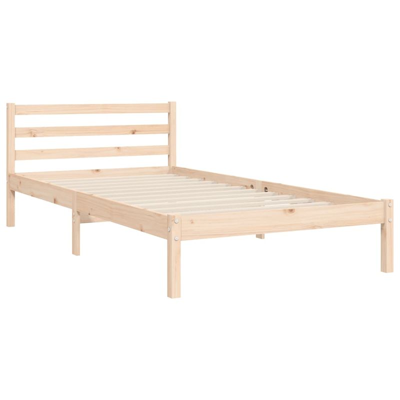 Casa si Gradina - Mobilier - Paturi si accesorii - Paturi - Cadru de pat cu tablie single mic, lemn masiv - Infinity.ro