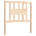 Casa si Gradina - Mobilier - Paturi si accesorii - Paturi - Cadru de pat cu tablie single mic, lemn masiv - Infinity.ro