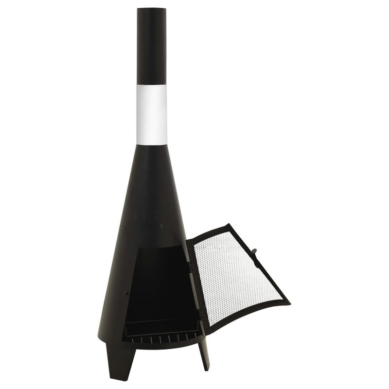 Casa si Gradina - Termice - Sobe, Seminee si accesorii - Seminee - Soba de gradina cu vatrai, 38x387x122 cm, otel - Infinity.ro