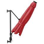 Casa si Gradina - Gradina si terasa - Umbrele si pavilioane - Umbrele - Umbrela de soare montata pe perete cu LED-uri rosu aprins 290cm - Infinity.ro