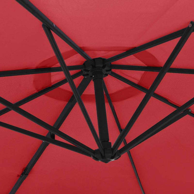 Casa si Gradina - Gradina si terasa - Umbrele si pavilioane - Umbrele - Umbrela de soare montata pe perete cu LED-uri rosu aprins 290cm - Infinity.ro