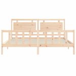 Casa si Gradina - Mobilier - Paturi si accesorii - Paturi - Cadru de pat cu tablie single mic, lemn masiv de pin - Infinity.ro