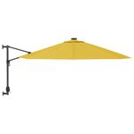 Casa si Gradina - Gradina si terasa - Umbrele si pavilioane - Umbrele - Umbrela de soare montata pe perete cu LED-uri , cu LED-uri, galben, 290 cm - Infinity.ro