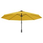 Casa si Gradina - Gradina si terasa - Umbrele si pavilioane - Umbrele - Umbrela de soare montata pe perete cu LED-uri , cu LED-uri, galben, 290 cm - Infinity.ro