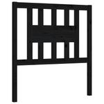 Casa si Gradina - Mobilier - Paturi si accesorii - Paturi - Cadru de pat cu tablie single mic, negru, lemn masiv - Infinity.ro