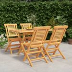 Casa si Gradina - Gradina si terasa - Mobilier exterior - Seturi mobila gradina - Set masa pentru gradina, lemn masiv de tec, 5 piese - Infinity.ro