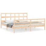 Casa si Gradina - Mobilier - Paturi si accesorii - Paturi - Cadru de pat cu tablie single mic, lemn masiv de pin - Infinity.ro