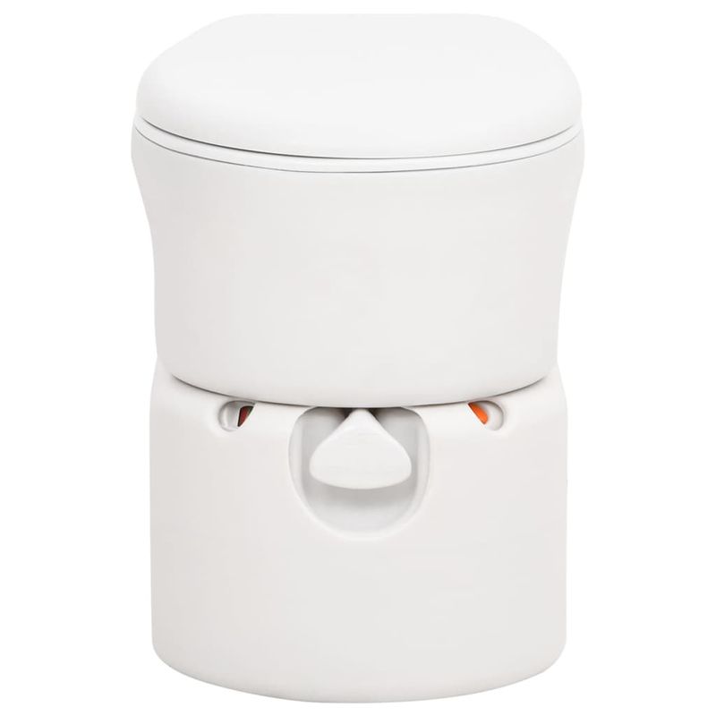 Sport si Outdoor - Camping - Mobilier pentru camping - Alte piese de mobilier pentru camping - Toaleta de camping integrata, alb, 24+17 L HDPE si email - Infinity.ro