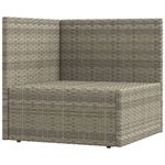 Casa si Gradina - Gradina si terasa - Mobilier exterior - Seturi mobila gradina - Set mobilier de gradina cu perne, 5 piese, gri, poliratan - Infinity.ro
