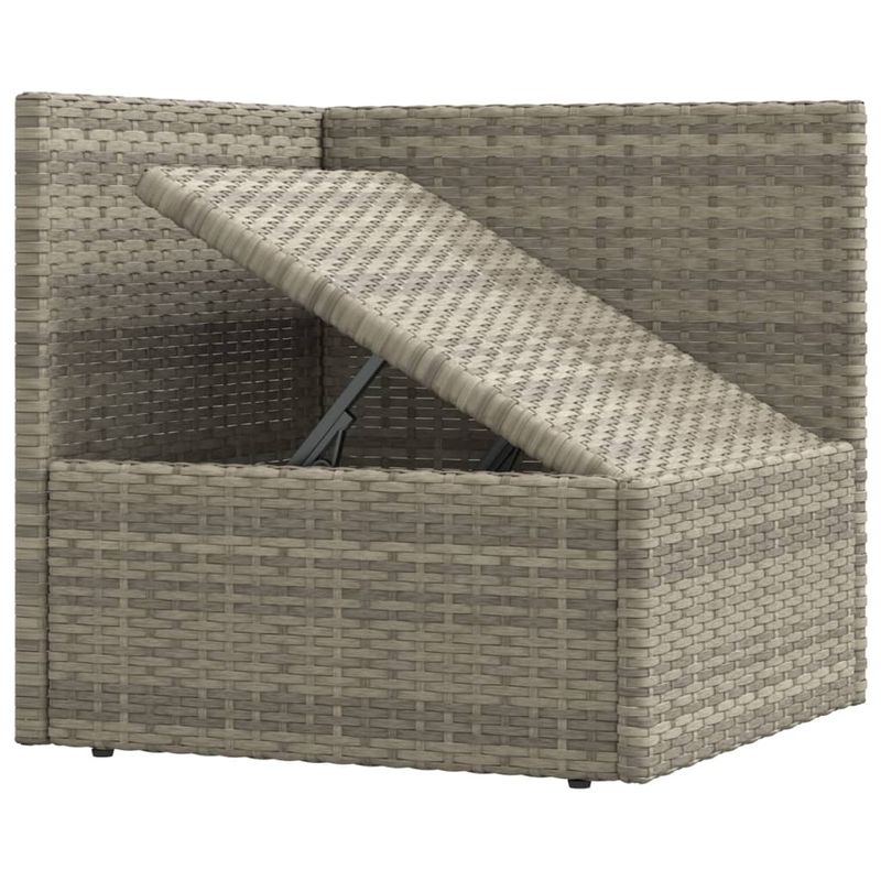 Casa si Gradina - Gradina si terasa - Mobilier exterior - Seturi mobila gradina - Set mobilier de gradina cu perne, 5 piese, gri, poliratan - Infinity.ro
