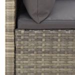 Casa si Gradina - Gradina si terasa - Mobilier exterior - Seturi mobila gradina - Set mobilier de gradina cu perne, 5 piese, gri, poliratan - Infinity.ro