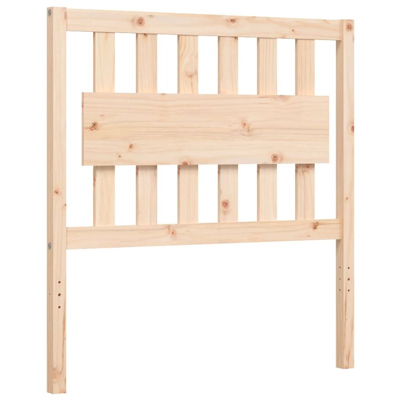 Casa si Gradina - Mobilier - Paturi si accesorii - Paturi - Cadru de pat cu tablie single mic, lemn masiv - Infinity.ro