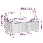 Casa si Gradina - Gradina si terasa - Mobilier exterior - Canapele si fotolii gradina - Canapele de mijloc de gradina cu perne 2 buc. negru poliratan - Infinity.ro