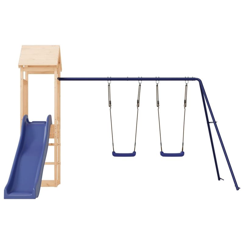 Jucarii, Copii si Bebe - Jucarii si jocuri - Jucarii de exterior - Spatii de joaca si accesorii - Set de joaca pentru exterior, lemn masiv de pin - Infinity.ro
