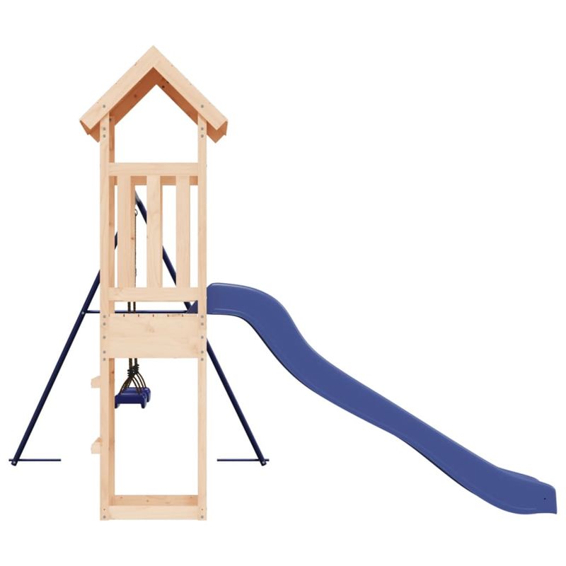 Jucarii, Copii si Bebe - Jucarii si jocuri - Jucarii de exterior - Spatii de joaca si accesorii - Set de joaca pentru exterior, lemn masiv de pin - Infinity.ro