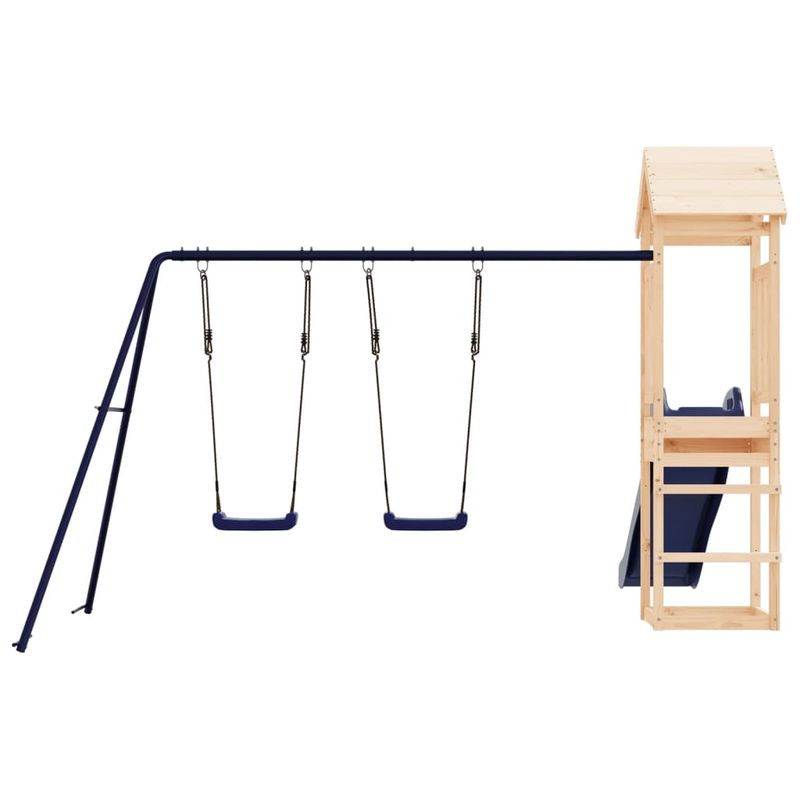 Jucarii, Copii si Bebe - Jucarii si jocuri - Jucarii de exterior - Spatii de joaca si accesorii - Set de joaca pentru exterior, lemn masiv de pin - Infinity.ro