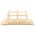 Casa si Gradina - Gradina si terasa - Mobilier exterior - Accesorii pentru gradina - Pod de gradina cu balustrade, 150x67x56 cm, lemn masiv de molid - Infinity.ro