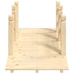 Casa si Gradina - Gradina si terasa - Mobilier exterior - Accesorii pentru gradina - Pod de gradina cu balustrade, 150x67x56 cm, lemn masiv de molid - Infinity.ro