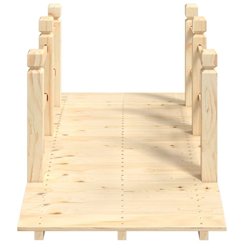 Casa si Gradina - Gradina si terasa - Mobilier exterior - Accesorii pentru gradina - Pod de gradina cu balustrade, 150x67x56 cm, lemn masiv de molid - Infinity.ro