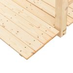 Casa si Gradina - Gradina si terasa - Mobilier exterior - Accesorii pentru gradina - Pod de gradina cu balustrade, 150x67x56 cm, lemn masiv de molid - Infinity.ro