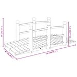 Casa si Gradina - Gradina si terasa - Mobilier exterior - Accesorii pentru gradina - Pod de gradina cu balustrade, 150x67x56 cm, lemn masiv de molid - Infinity.ro