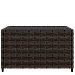 Casa si Gradina - Gradina si terasa - Mobilier exterior - Mese gradina - Masa de cafea patrata de gradina, maro, 50x50x30 cm, poliratan - Infinity.ro