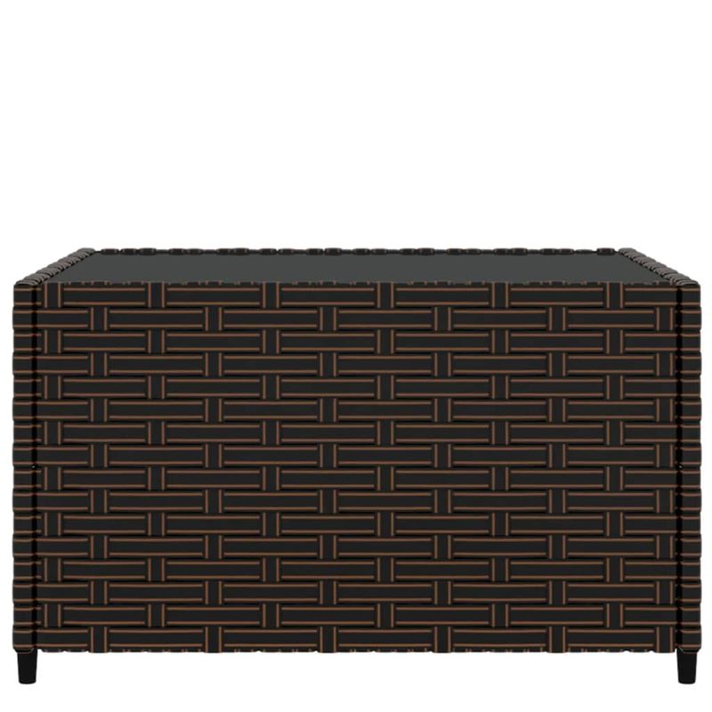 Casa si Gradina - Gradina si terasa - Mobilier exterior - Mese gradina - Masa de cafea patrata de gradina, maro, 50x50x30 cm, poliratan - Infinity.ro