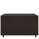 Casa si Gradina - Gradina si terasa - Mobilier exterior - Mese gradina - Masa de cafea patrata de gradina, maro, 50x50x30 cm, poliratan - Infinity.ro