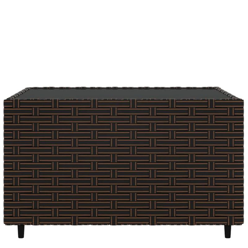 Casa si Gradina - Gradina si terasa - Mobilier exterior - Mese gradina - Masa de cafea patrata de gradina, maro, 50x50x30 cm, poliratan - Infinity.ro