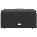 Casa si Gradina - Gradina si terasa - Mobilier exterior - Canapele si fotolii gradina - Canapea de colt cu perna de gradina, negru, poliratan - Infinity.ro