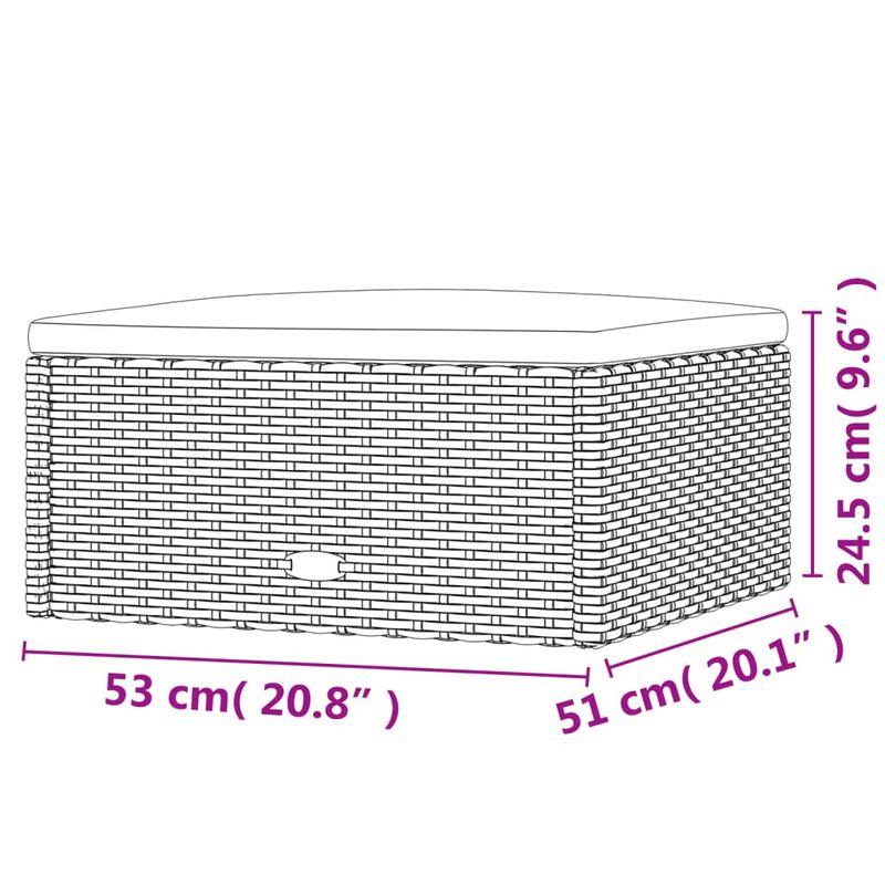 Casa si Gradina - Gradina si terasa - Mobilier exterior - Canapele si fotolii gradina - Canapea de colt cu perna de gradina, negru, poliratan - Infinity.ro