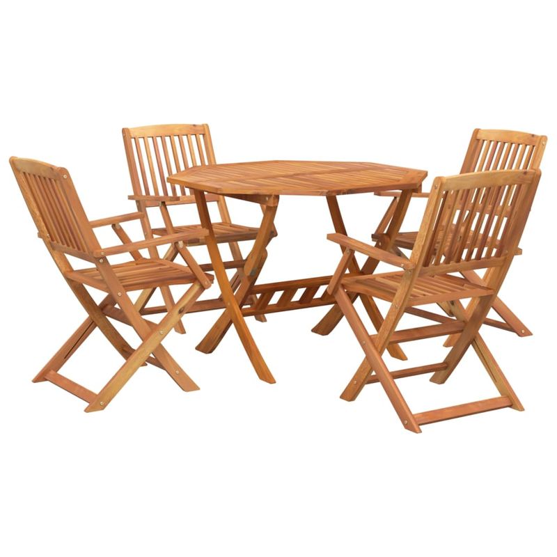 Casa si Gradina - Gradina si terasa - Mobilier exterior - Seturi mobila gradina - Set mobilier de gradina, 5 piese, lemn masiv de acacia - Infinity.ro