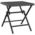 Casa si Gradina - Gradina si terasa - Mobilier exterior - Mese gradina - Masa de gradina pliabila, antracit, 38x38x38 cm, plasa otel - Infinity.ro