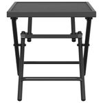 Casa si Gradina - Gradina si terasa - Mobilier exterior - Mese gradina - Masa de gradina pliabila, antracit, 38x38x38 cm, plasa otel - Infinity.ro