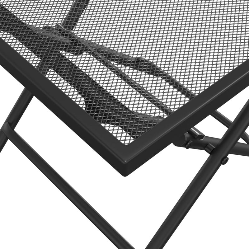 Casa si Gradina - Gradina si terasa - Mobilier exterior - Mese gradina - Masa de gradina pliabila, antracit, 38x38x38 cm, plasa otel - Infinity.ro