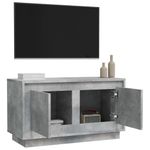 Casa si Gradina - Mobilier - Comode si corpuri - Comode - Dulap TV, gri beton, 80x35x45 cm, lemn prelucrat - Infinity.ro