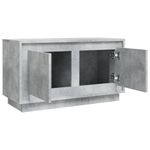 Casa si Gradina - Mobilier - Comode si corpuri - Comode - Dulap TV, gri beton, 80x35x45 cm, lemn prelucrat - Infinity.ro